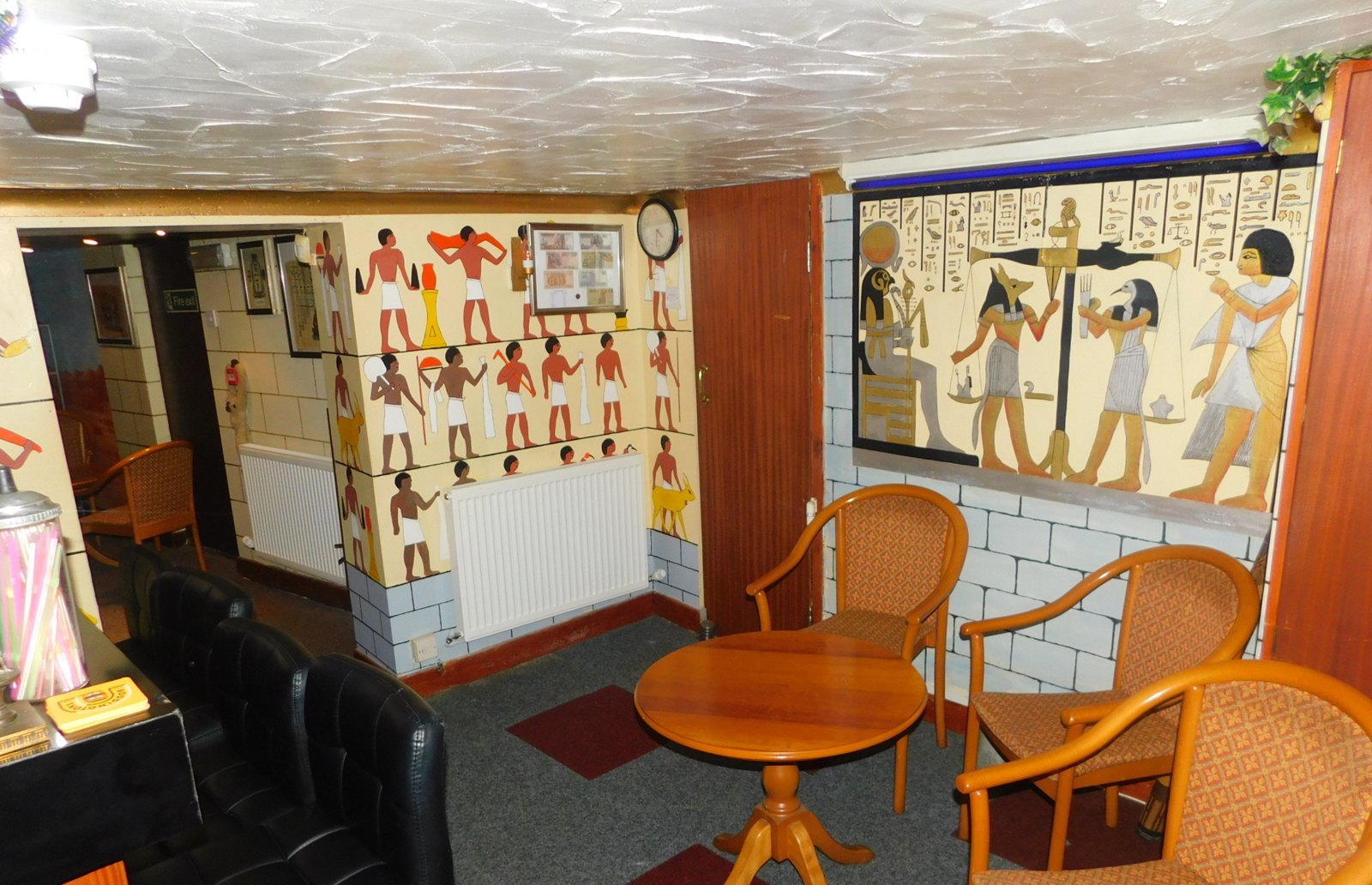The Egyptian-themed bar at The Gynway